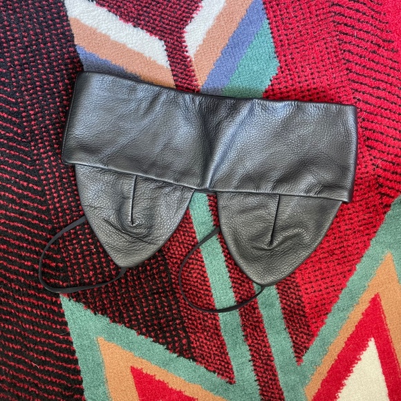 Pebbled Leather Bralette-style Top - Picture 4 of 6